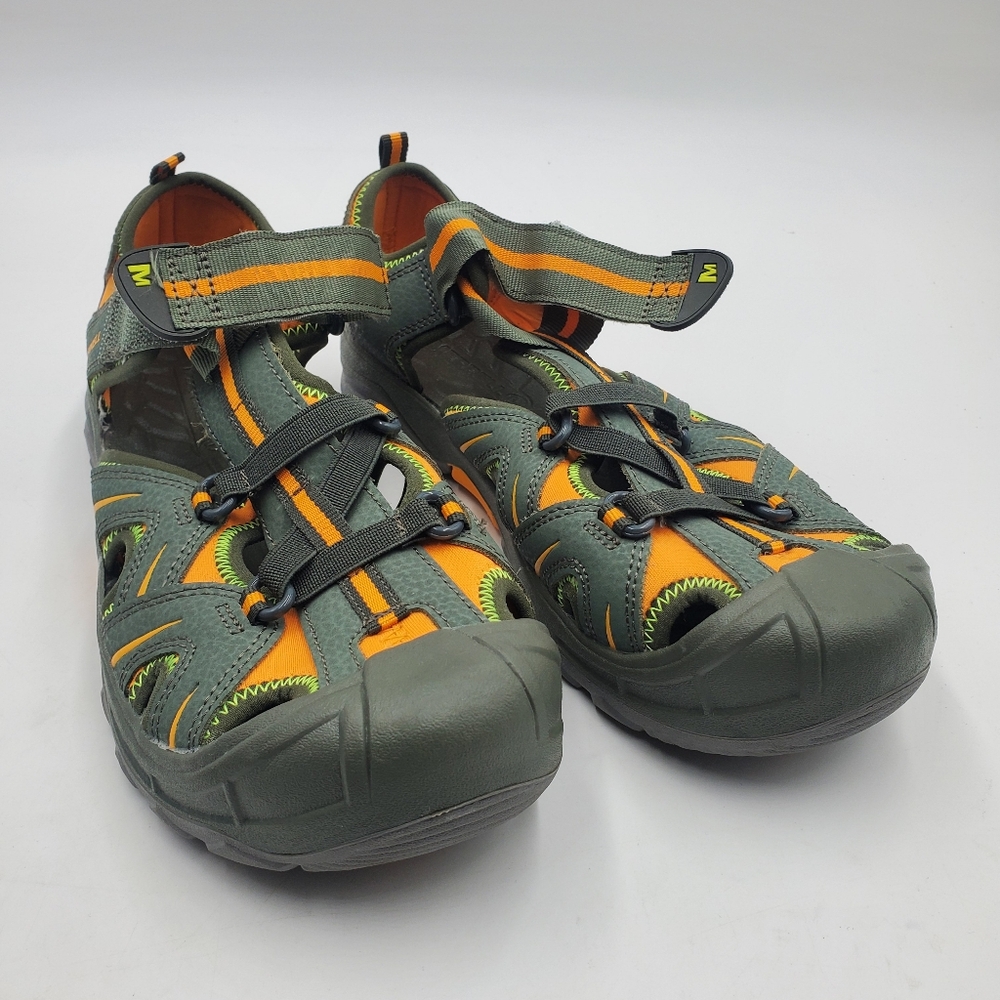 Merrell Hydro Fisherman Shoes SIZE 7W Water Hiking Sandals Leather Outdoor MK264